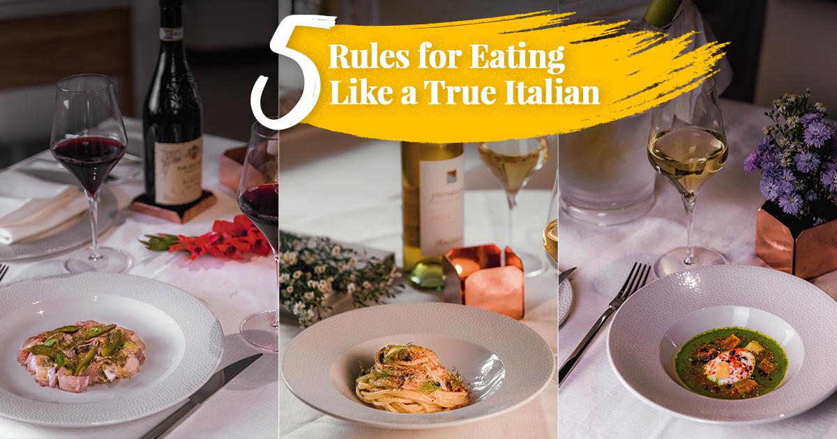 Eat like an Italian